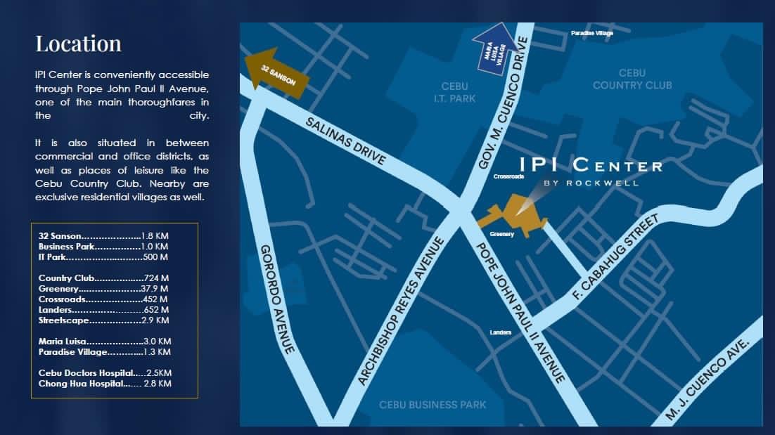 IPI Centerのロケーション